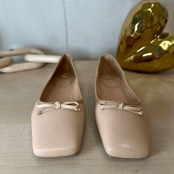 VINCE CAMUTO Nude Square Toe Ballet Flat - Picture 3 of 7
